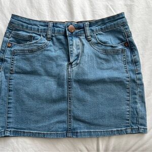 Cotton On Light Blue Denim Mini Skirt
